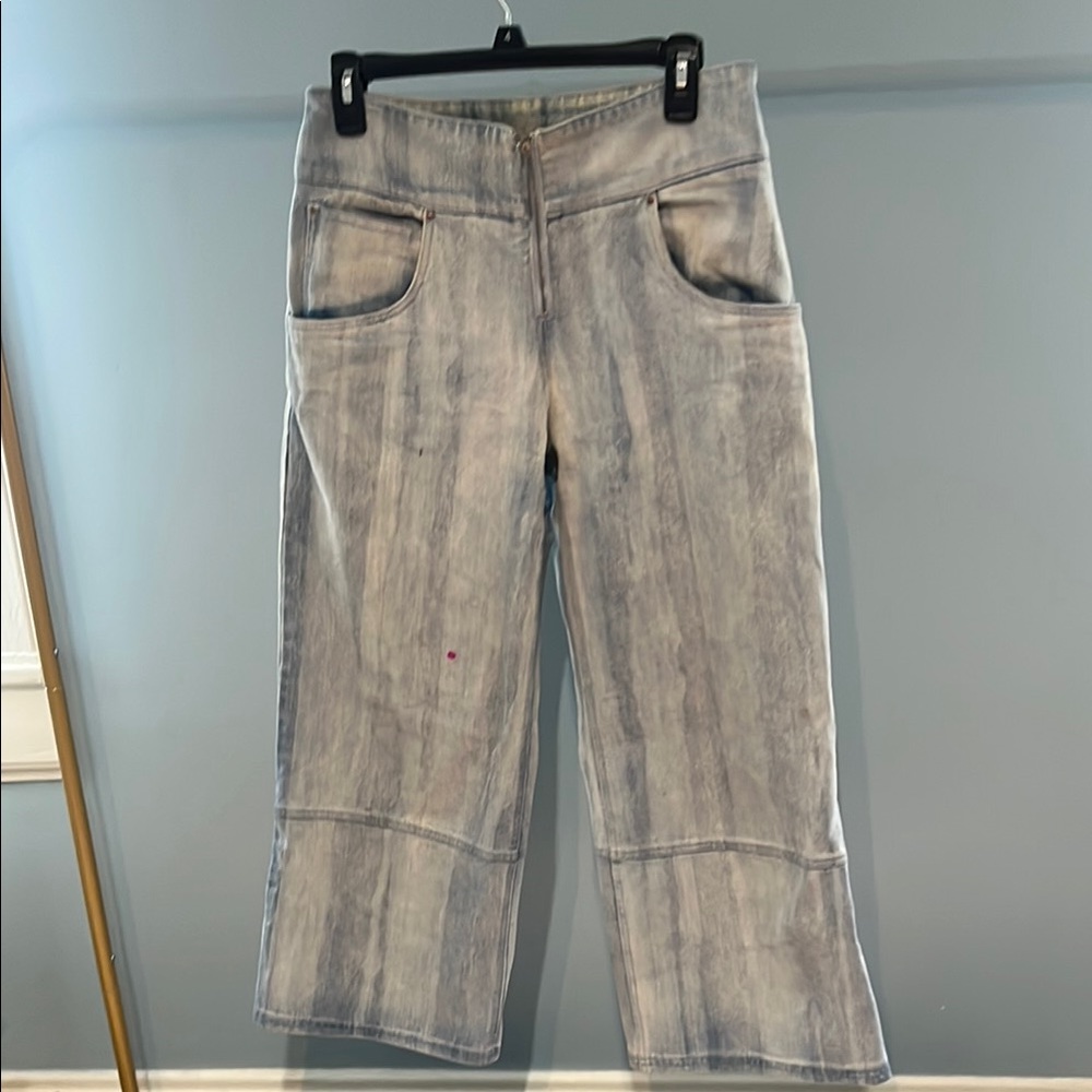 Where Mountains Meet Cropped Wide Leg Jeans